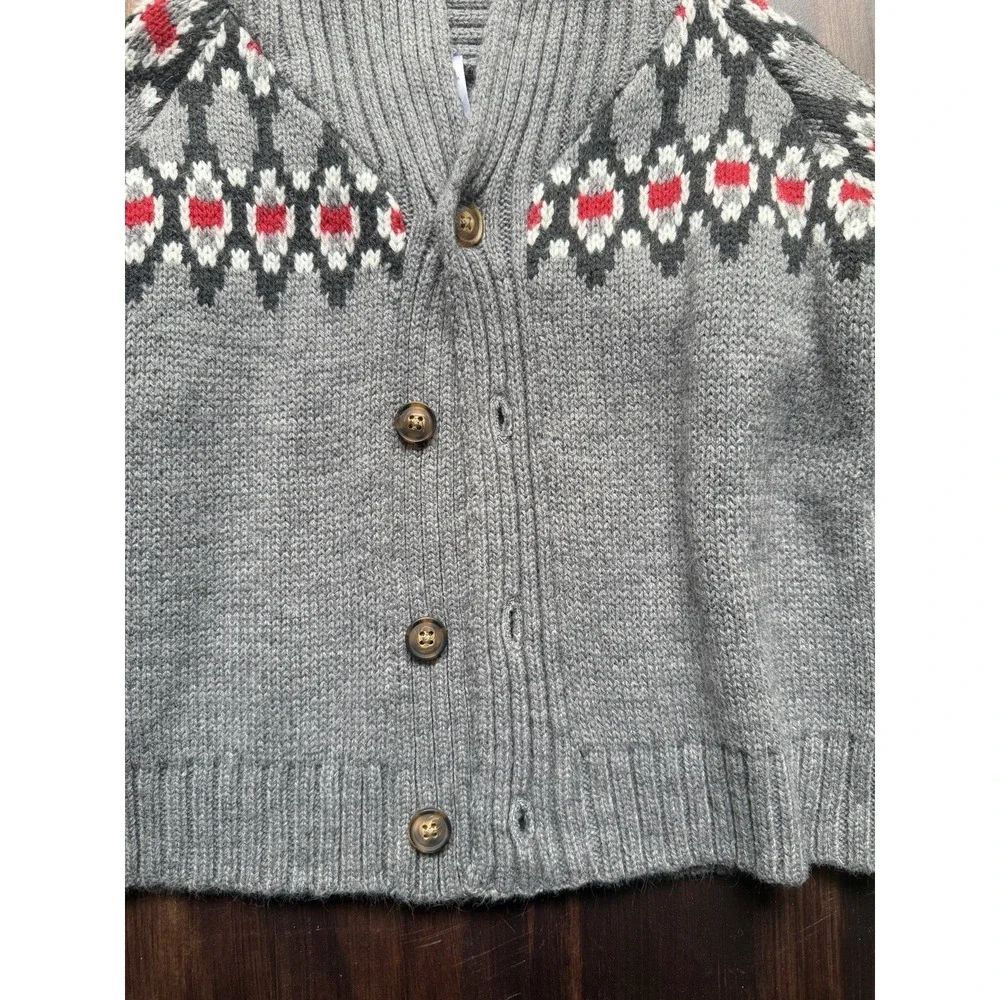 Boy's Gray Wool Blend Cardigan Sweater Toddler 3T Carter's